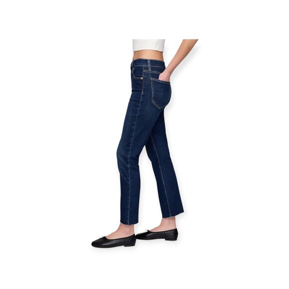 Gap dark wash High Rise Kick Flare Ankle Length Jeans Spring 2025 NWT size 14 - Picture 3 of 16